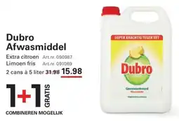 Sligro Dubro Afwasmiddel aanbieding