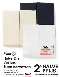 Sligro Take Dis Airlaid Luxe Servetten aanbieding