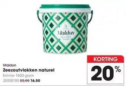 Hanos Maldon Zeezoutvlokken Naturel aanbieding