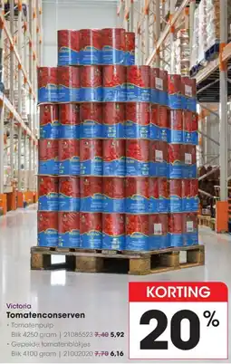 Hanos Victoria Tomatenconserven aanbieding