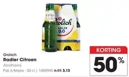Hanos Grolsch Radler Citroen aanbieding