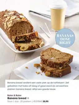 Hanos Baker & Baker Banana bread aanbieding