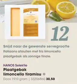 Hanos Hanos selektie Plaatgebak limoncello tiramisu aanbieding