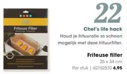 Hanos Friteuse Filter aanbieding