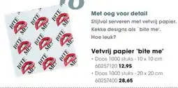 Hanos Vetvrij Papier Bite Me aanbieding