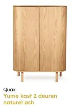Multi bazar Quax Yume kast 2 deuren naturel ash aanbieding