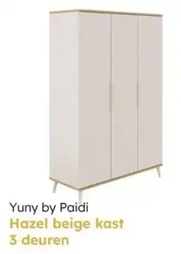 Multi bazar Yuny by Paidi Hazel beige kast 3 deuren aanbieding