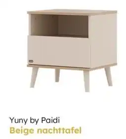 Multi bazar Yuny by Paidi Beige nachttafel aanbieding