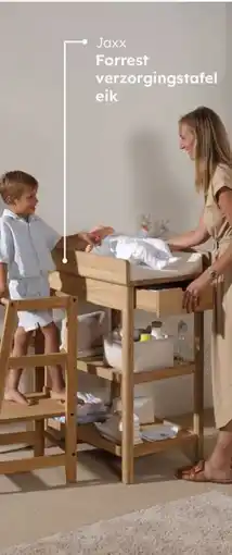 Multi bazar Jaxx Forrest verzorgingstafel eik aanbieding