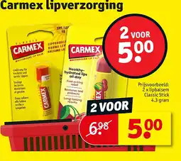 Kruidvat 2 x lipbalsem Classic Stick 4.3 gram aanbieding