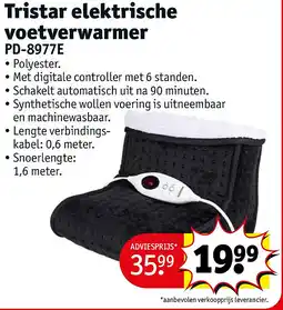 Kruidvat Tristar elektrische voetverwarmer aanbieding