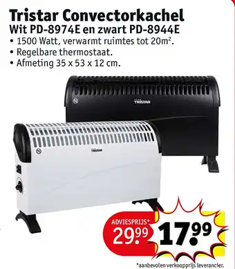 Kruidvat Tristar Convectorkachel aanbieding
