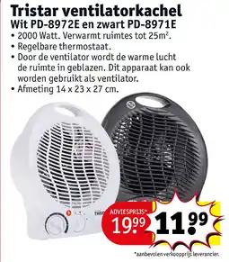 Kruidvat Tristar ventilatorkachel aanbieding