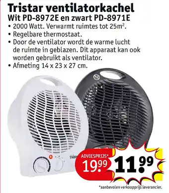 Kruidvat Tristar ventilatorkachel aanbieding