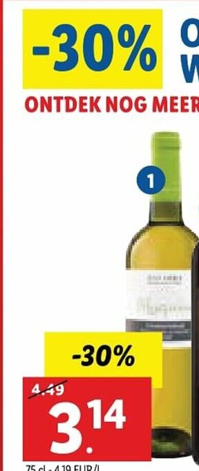 Lidl Mezquiriz chardonnay navarra DO aanbieding