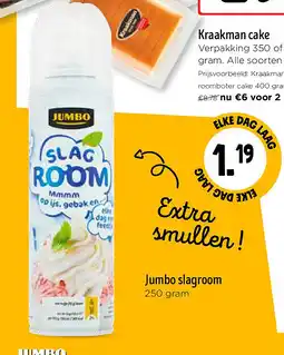Jumbo Jumbo slagroom aanbieding
