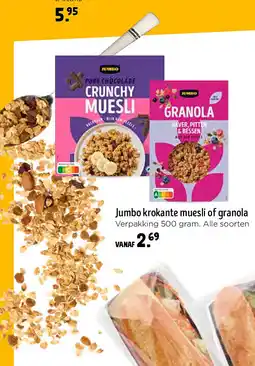Jumbo Jumbo krokante muesli of granola aanbieding