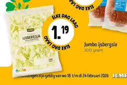 Jumbo Jumbo ijsbergsla aanbieding