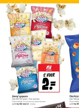 Jumbo Jimmy’s popcorn aanbieding