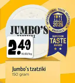 Jumbo Jumbo’s tzatziki aanbieding