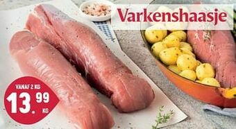 Buurtslagers Varkenshaasje aanbieding