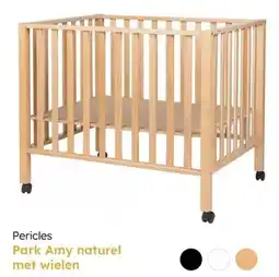 Multi bazar Pericles Park Amy naturel met wielen aanbieding