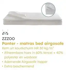 Multi bazar ZZZOO Panter Matras Bed Airgosafe aanbieding