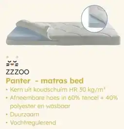 Multi bazar ZZZOO Panter - matras bed aanbieding