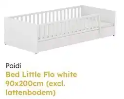 Multi bazar Paidi Bed Little Flo white aanbieding