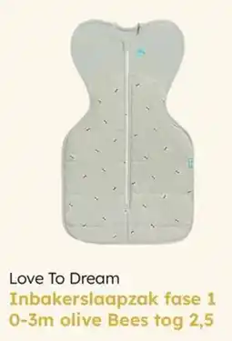 Multi bazar Love To Dream Inbakerslaapzak fase 1 aanbieding