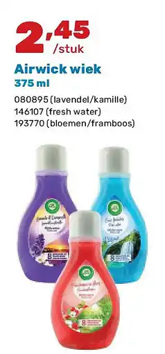 Happyland Airwick wiek 375 ml aanbieding