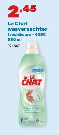 Happyland Le Chat wasverzachter fresh&care • 40SC 880 ml aanbieding