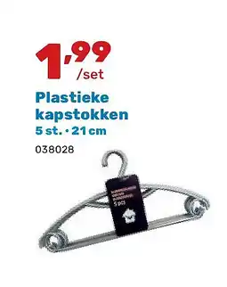 Happyland Plastieke kapstokken 5 st. • 21 cm aanbieding
