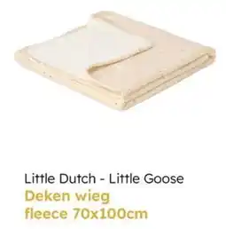Multi bazar Little Dutch Little Goose Deken wieg Fleece aanbieding