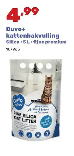 Happyland Duvo+ kattenbakvulling Silica • 5 L • fi jne premium aanbieding