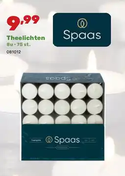Happyland Theelichten 8u • 75 st aanbieding