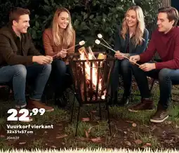 Happyland Vuurkorf vierkant 32x31x57 cm aanbieding