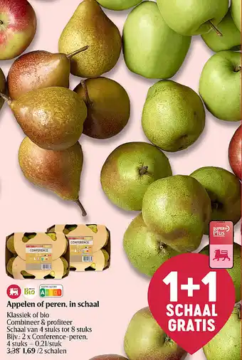 Appelen of peren, in schaal