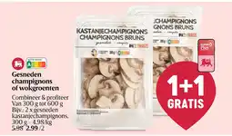 Delhaize Gesneden champignons of wokgroenten aanbieding