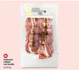 Delhaize Ardeense rollade van konijn aanbieding