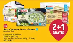 Delhaize Soep of groenten, bereid of natuur aanbieding