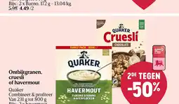 Delhaize Ontbijtgranen, cruesli of havermout aanbieding