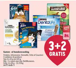 Delhaize Katten- of hondenvoeding aanbieding