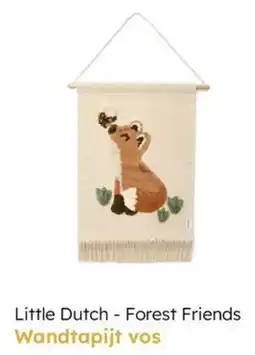 Multi bazar Little Dutch Forest Friends Wandtapijt vos aanbieding