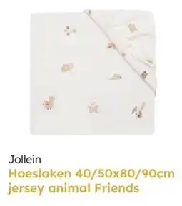 Multi bazar Jollein Hoeslaken jersey animal Friends aanbieding