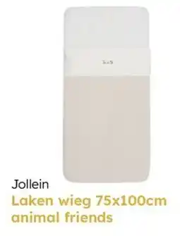 Multi bazar Jollein Laken wieg animal friends aanbieding