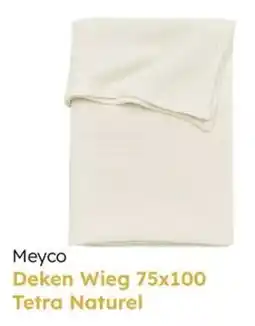 Multi bazar Meyco Deken Wieg Tetra Naturel aanbieding