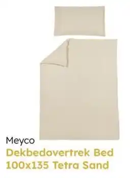 Multi bazar Meyco Dekbedovertrek Bed Tetra Sand aanbieding