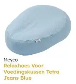Multi bazar Meyco Relaxhoes Voor Voedingskussen Tetra Jeans Blue aanbieding