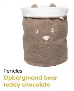 Multi bazar Pericles Opbergmand bear teddy chocolate aanbieding